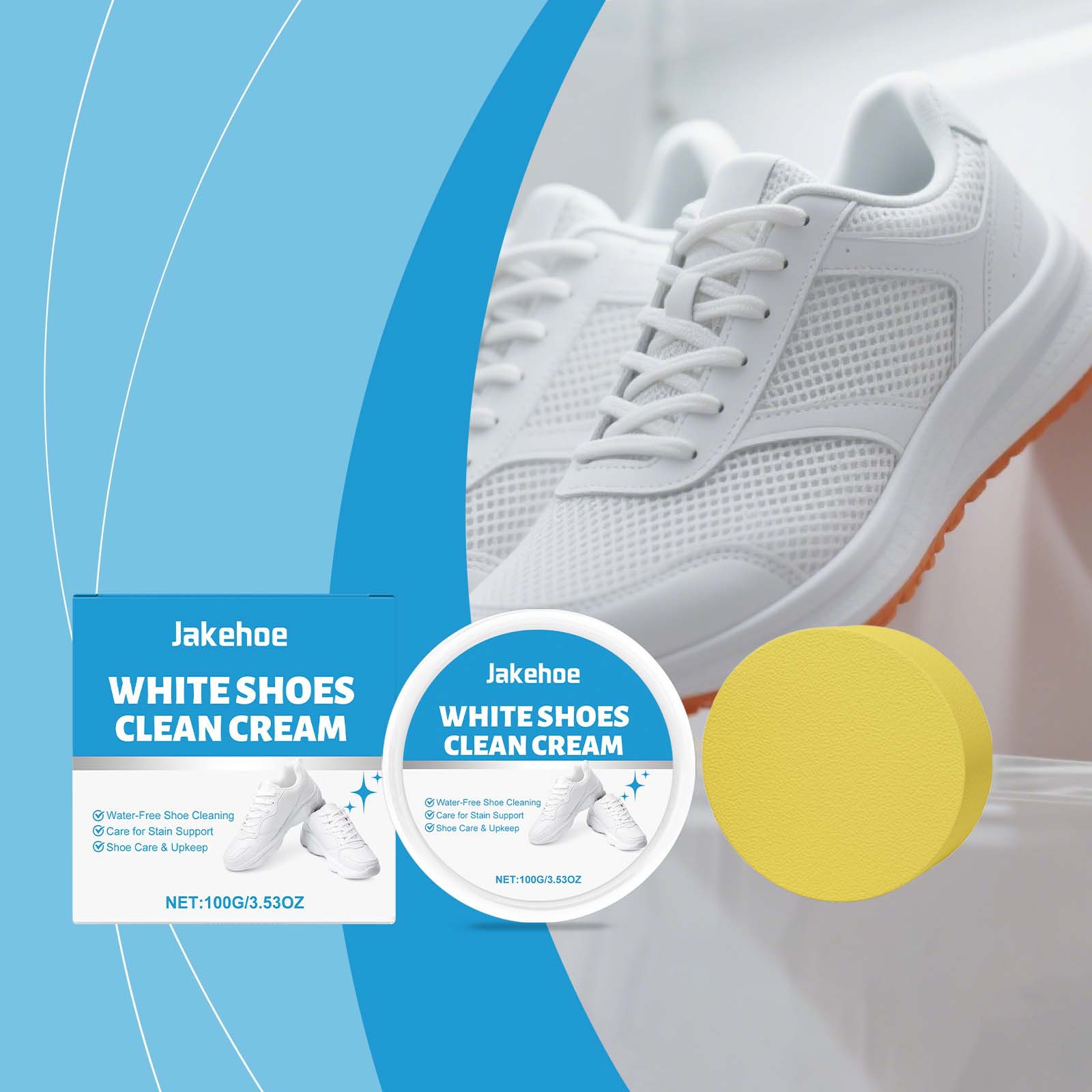 Sneaker Protector Spray - Krim Pembersih Sepatu Putih Penghilang Noda