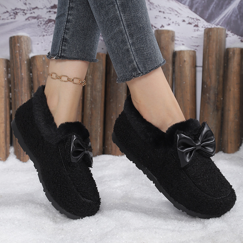 Insole Memory Foam - Sepatu Wanita Musim Dingin Hangat, Loafer