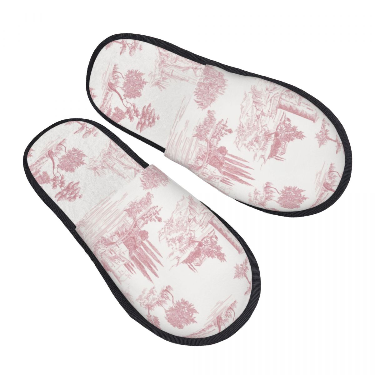 Insole Memory Foam - Sandal Rumah Wanita Custom Vintage Toile