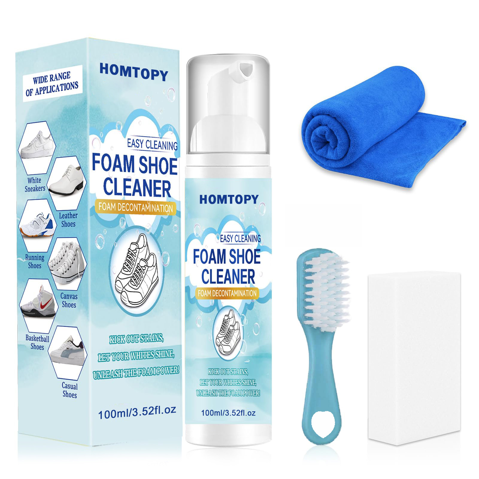 Sneaker Care Cleaning Kit - Kit Pembersih Sepatu, Pembersih Sepatu Menghilangkan