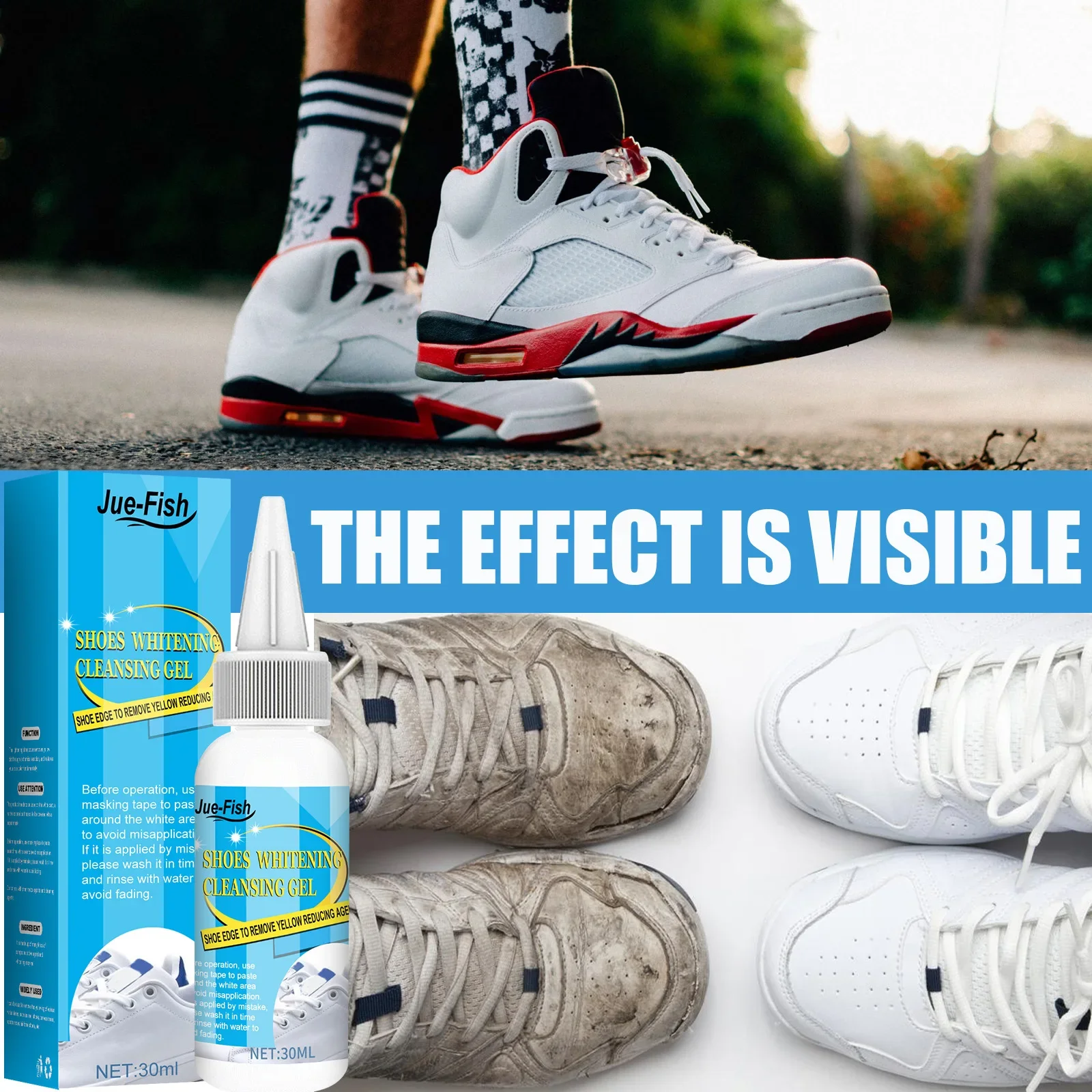 Putih sepatu Gel pembersih nod - Sneaker Protector Spray ulasan dan harga