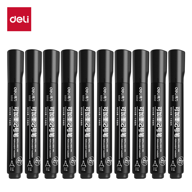 10 Buah Set Spidol Deli S552 D - Midsole Marker Paint ulasan dan harga