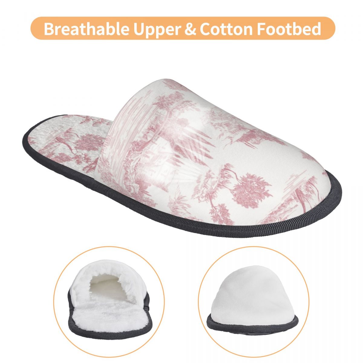 Sandal Rumah Wanita Custom Vin - Insole Memory Foam ulasan dan harga