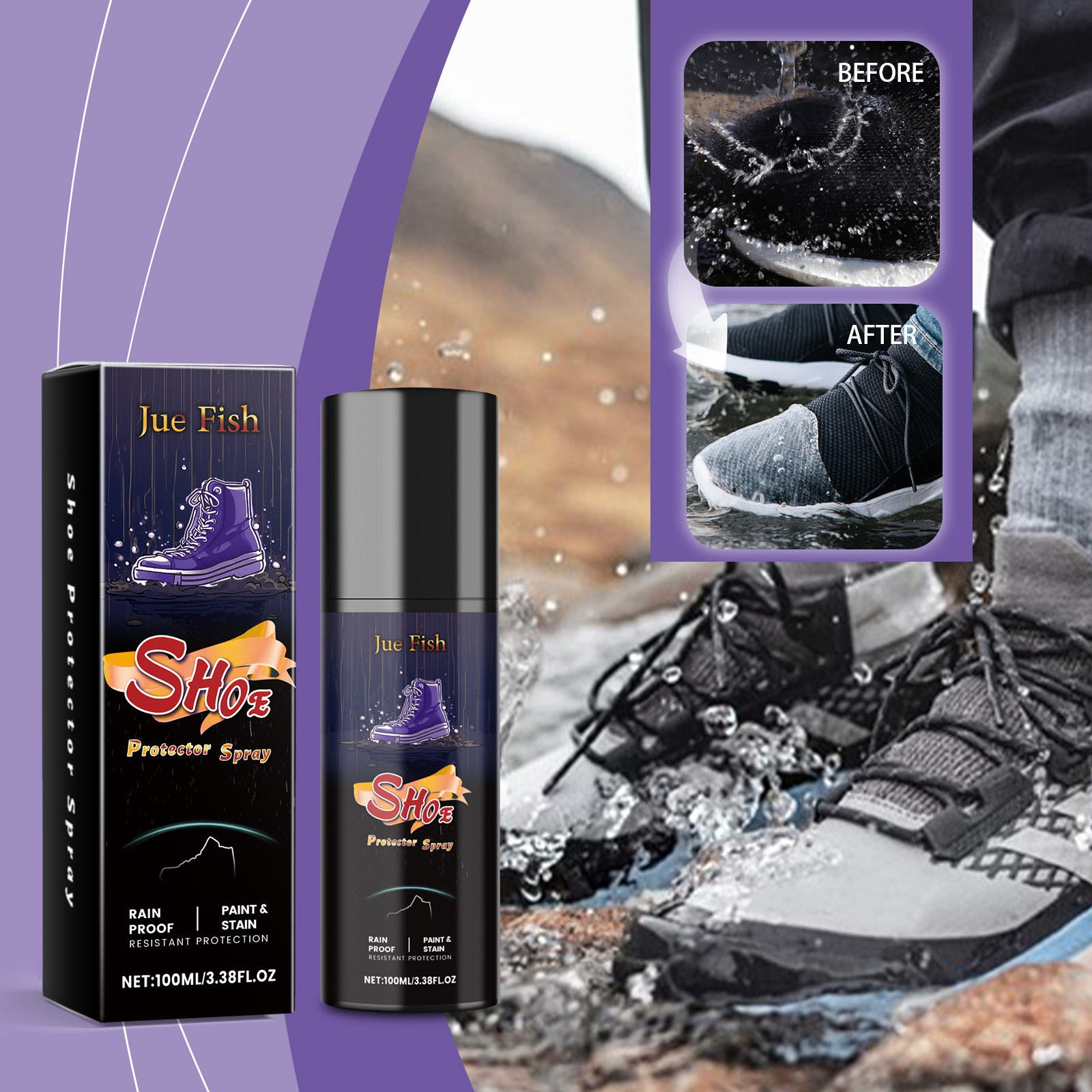 Semprotan Tahan Air Sepatu 100 - Sneaker Protector Spray ulasan dan harga
